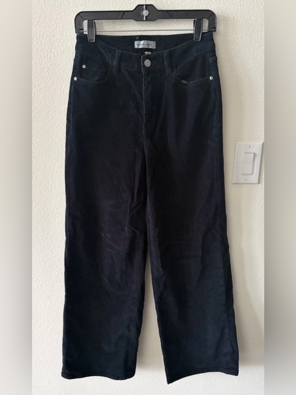 Warp + Weft Navy Corduroy Wide Leg Pants Size 26